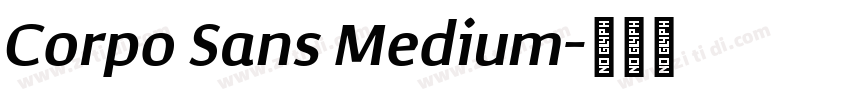 Corpo Sans Medium字体转换